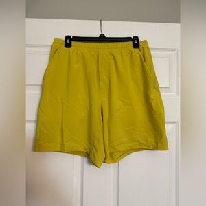 Lululemon Athletica Men's Vibrant Yellow Athletic Shorts
